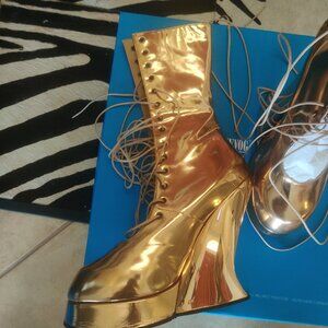 John Fluevog Corset boots size 14W 12M new (fits 12)